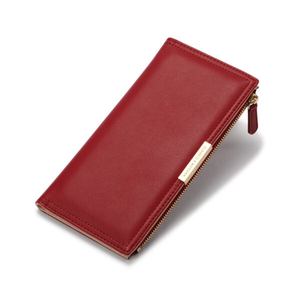 Geldbörsen Und Taschen Mode Einfarbig PU Geldbörse Universal #3400 – Bild 2